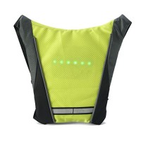 Tyjie Cycling Vest Outdoor LED Warning Light Safety Jacket Signal Wireless Remote Control - B07GH2F9SH